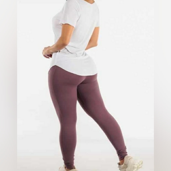 💖Purple High Waisted Corset Legging - Picture 5 of 7